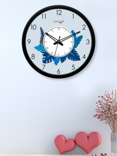 

RANDOM Blue & White Printed Contemporary Wall Clock