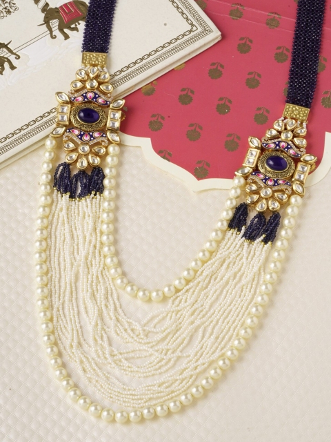 

Tistabene Gold-Toned & White Gold-Plated Layered Necklace