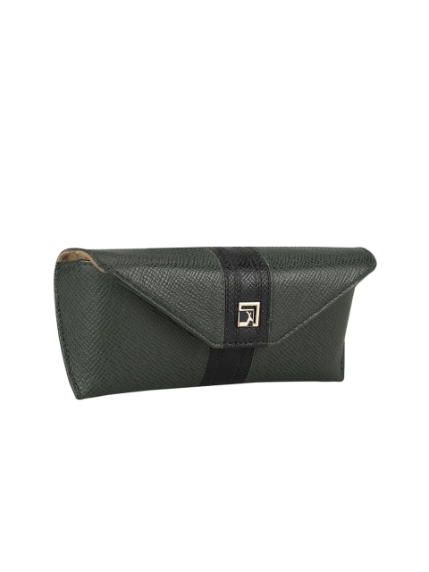 

Da Milano Green Textured Genuine Leather Handcrafted Sunglasses Case