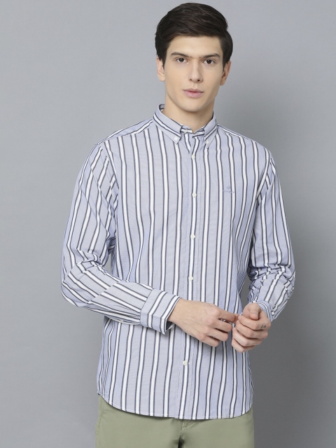

GANT Men Blue Slim Fit Striped Casual Shirt