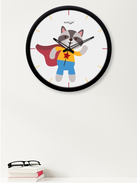 

RANDOM Black & White Printed Contemporary 30.4 cm Analogue Wall Clock