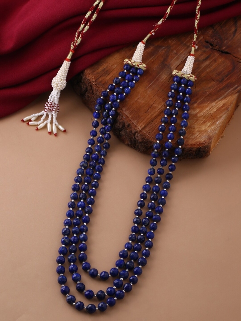 

Tistabene Gold-Toned & Blue Gold-Plated Layered Necklace