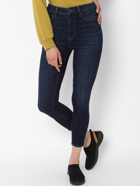 

AMERICAN EAGLE OUTFITTERS Women Navy Blue Slim Fit Jeans