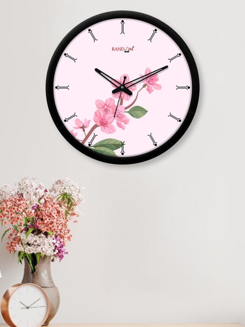 

RANDOM Pink & Black Printed 30 cm Analogue Contemporary Wall Clock
