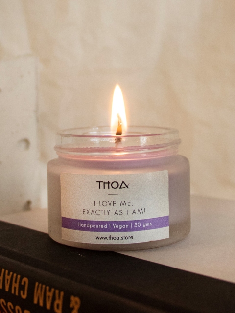 

THOA Purple Soy Wax Candle