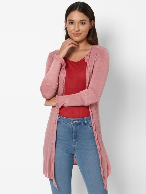 

Allen Solly Woman Women Pink Longline Shrug