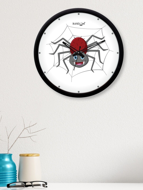 

RANDOM Black & White Printed Contemporary 30.4 cm Analogue Wall Clock