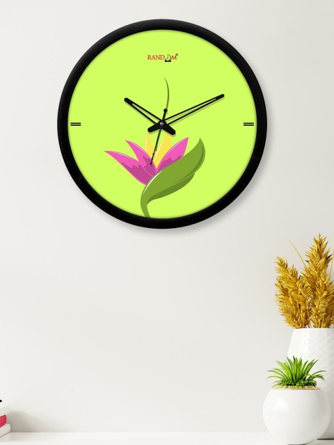 

RANDOM Green Printed Contemporary Wall Clock