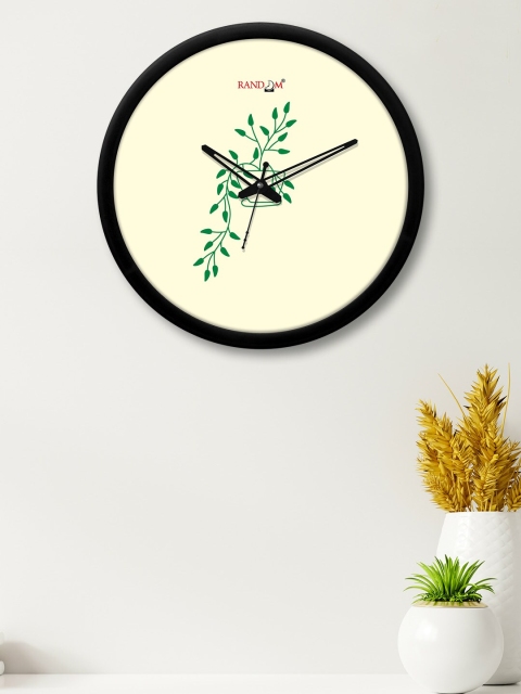 

RANDOM Cream & Black Printed 30 cm Analogue Contemporary Wall Clock