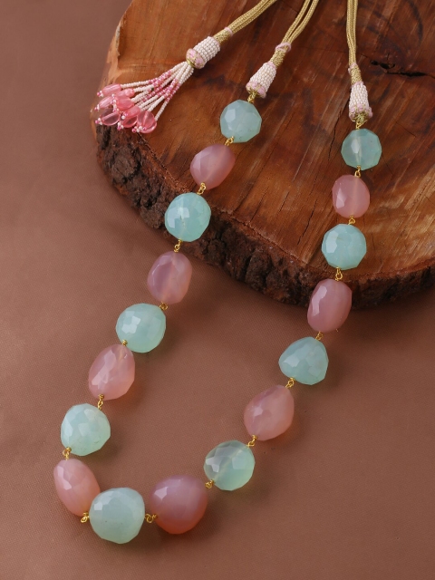 

Tistabene Gold-Toned & Green Gold-Plated Necklace