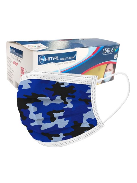 

Status Blue 200 Pcs 3-Ply Disposable Surgical Masks