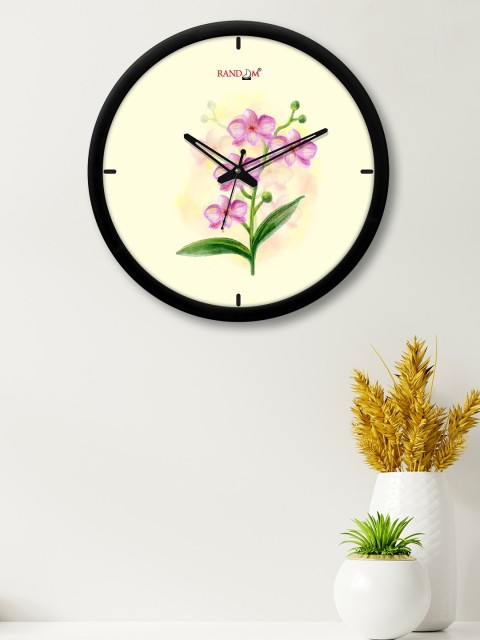 

RANDOM Cream & Black Printed 30 cm Analogue Contemporary Wall Clock