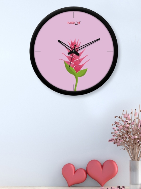 

RANDOM Pink & Green Printed Contemporary Wall Clock