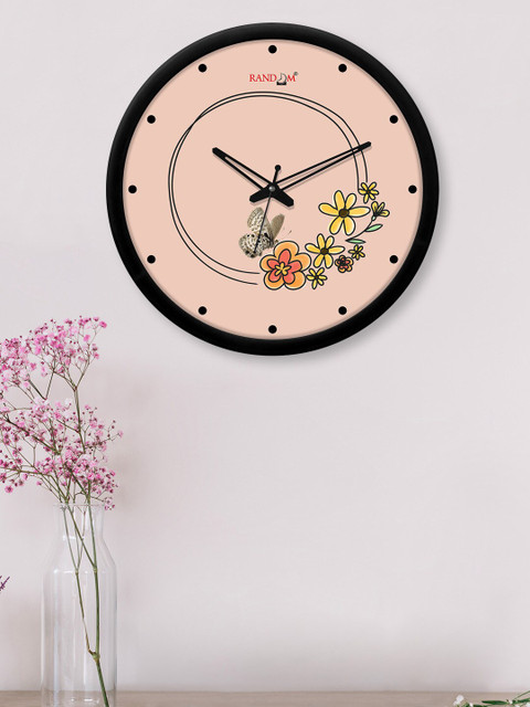 

RANDOM Pink Printed Contemporary Wall Clock