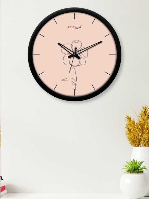 

RANDOM Pink & Black Printed 30 cm Analogue Contemporary Wall Clock