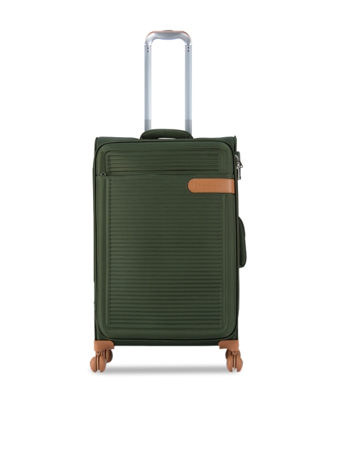

IT luggage Green Solid Soft-Sided Medium Trolley Suitcase