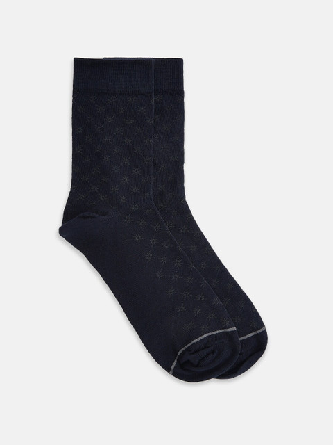 

RICHARD PARKER by Pantaloons Men Navy Blue Patterned Above-Ankle Socks