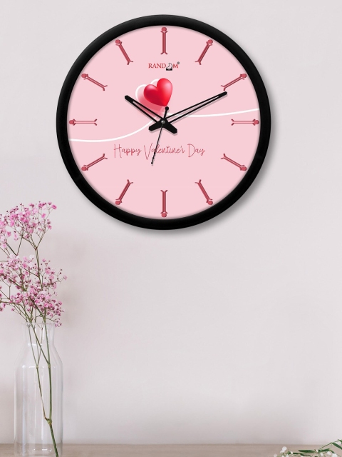 

RANDOM Black & Pink Printed Contemporary 30 cm Analogue Wall Clock