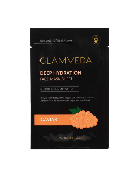 

GLAMVEDA Black Caviar Rejuvenating Korean Sheet Mask