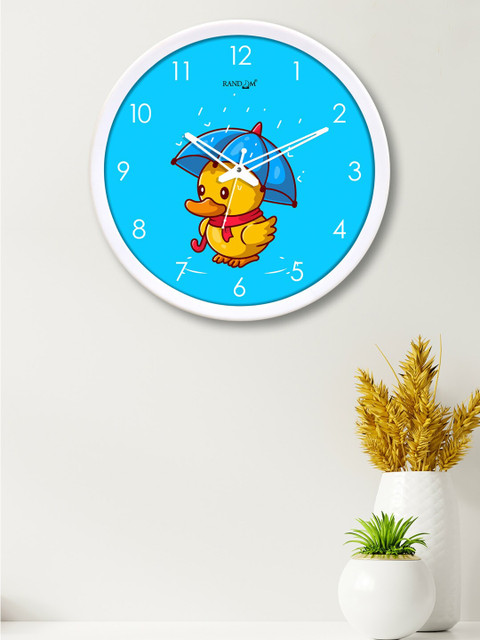 

RANDOM Blue & White Printed 30 cm Analogue Contemporary Wall Clock
