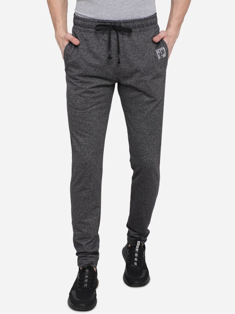 

Jade Blue Men Grey Cotton Blend Solid Slim Fit Track Pants