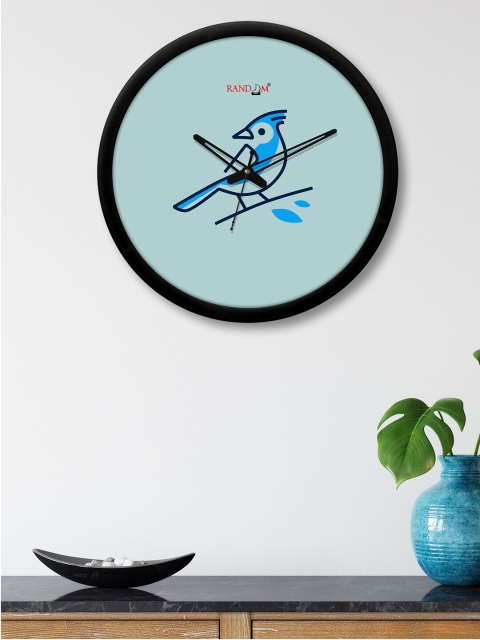 

RANDOM Black & Blue Printed Contemporary 30.4 cm Analogue Wall Clock