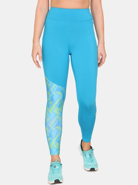 

Zelocity Women Blue Printed Tights