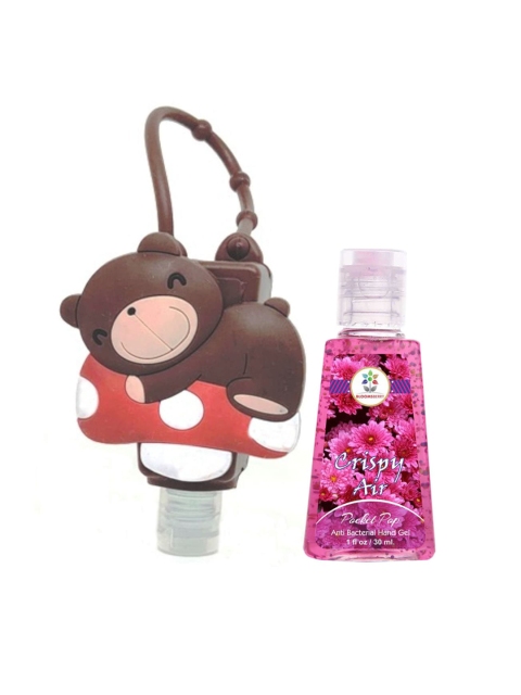 

BLOOMSBERRY Brown Teddy Holder With Sanitizer