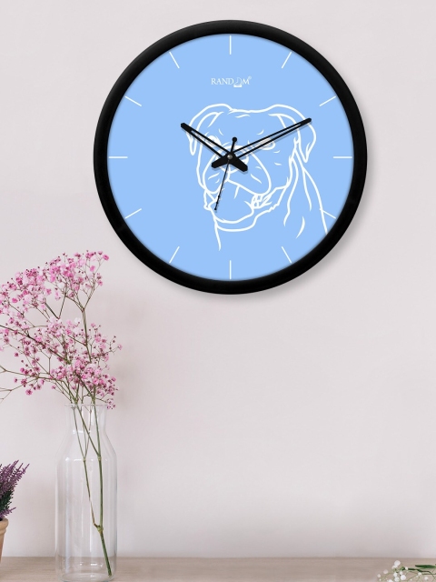 

RANDOM Black & Blue Printed Contemporary 30.4 cm Analogue Wall Clock