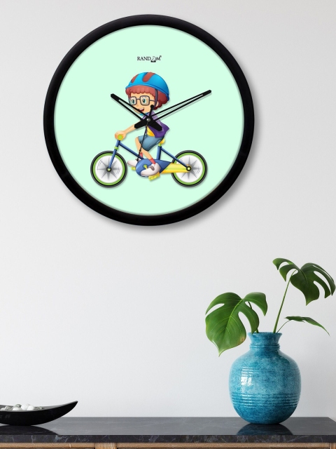 

RANDOM Blue & Black Printed 30 cm Analogue Contemporary Wall Clock