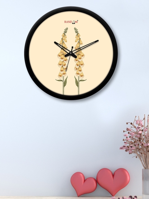 

RANDOM Cream-coloured Printed Contemporary Wall Clock