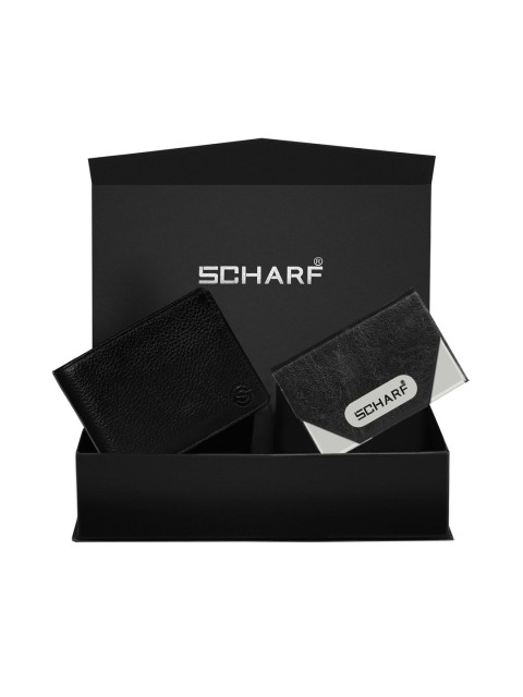

SCHARF Men Black Textured Accessory Gift Set