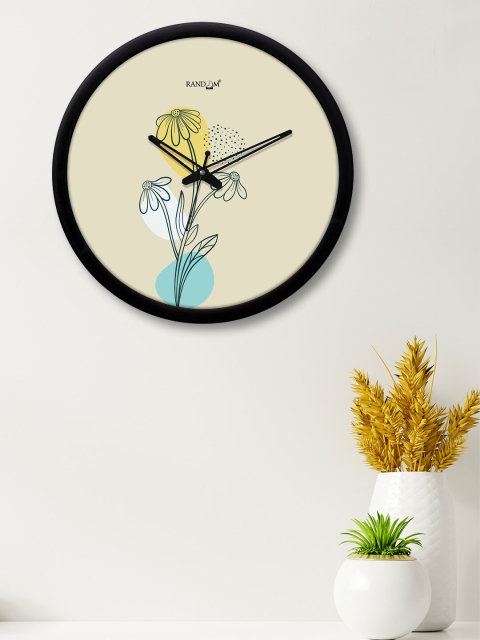 

RANDOM Off White Printed Contemporary Wall Clock