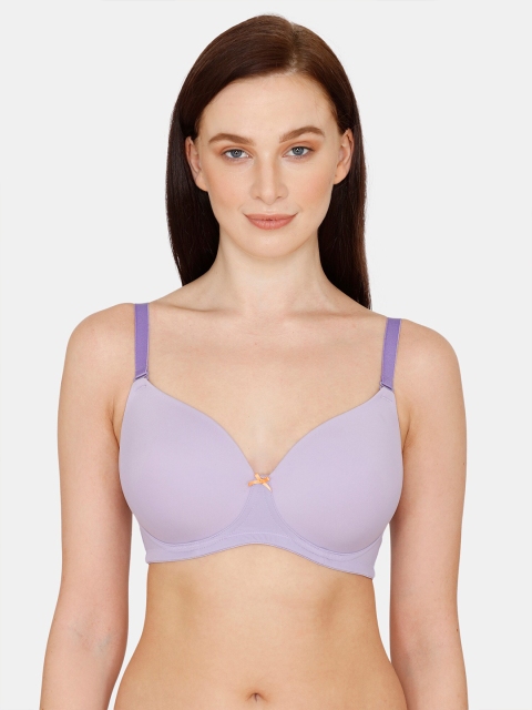 

Zivame Purple T-shirt Bra Full Coverage Lightly Padded
