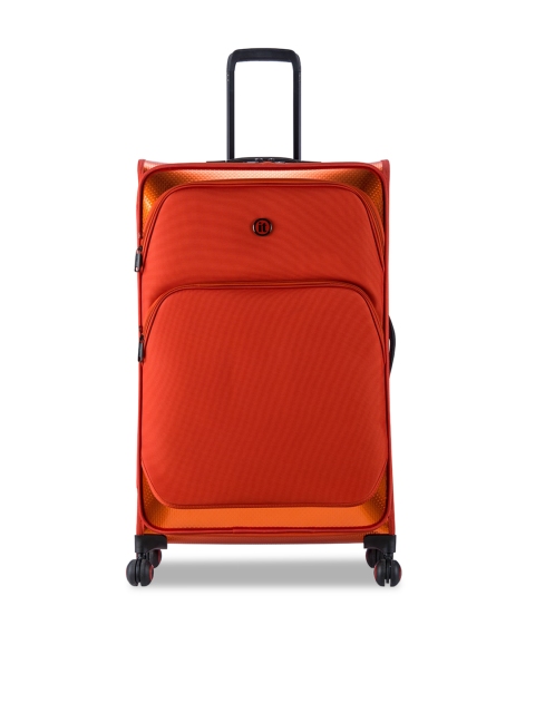 

IT luggage Red Solid Soft-Sided Large Hybrifusion Trolley Suitcase