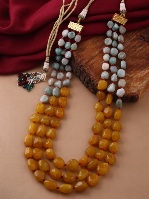 

Tistabene Brown & White Gold-Plated Necklace