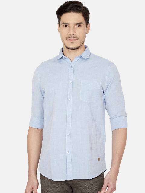 

Oxemberg Men Blue Slim Fit Casual Shirt