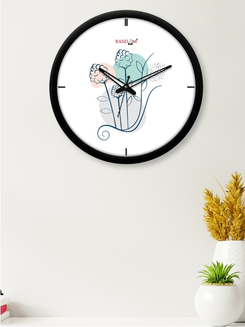 

RANDOM Black & White Printed Contemporary 30.4 cm Analogue Wall Clock