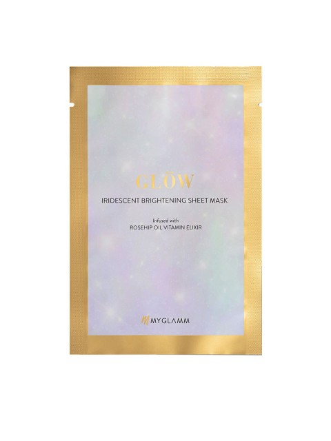 

MyGlamm Glow Iridescent Brightening Sheet Mask, Transparent