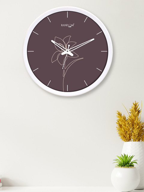 

RANDOM Purple Printed Contemporary Wall Clock