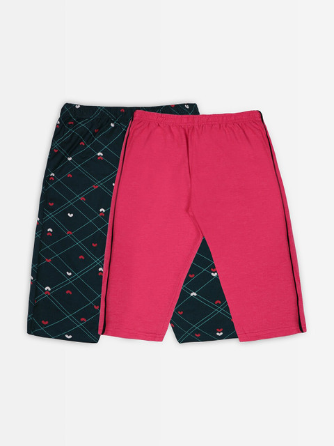 

Punkster Girls Multi Pack of 2 Printed Capris