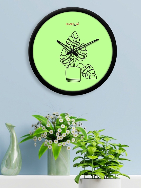 

RANDOM Green & Black Printed 30 cm Analogue Contemporary Wall Clock