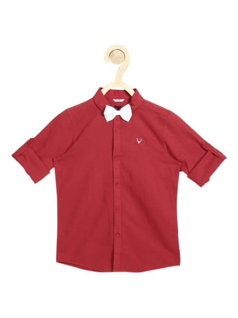 

Allen Solly Junior Boys Red Slim Fit Casual Shirt