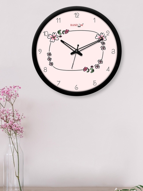 

RANDOM Pink Printed Contemporary Wall Clock