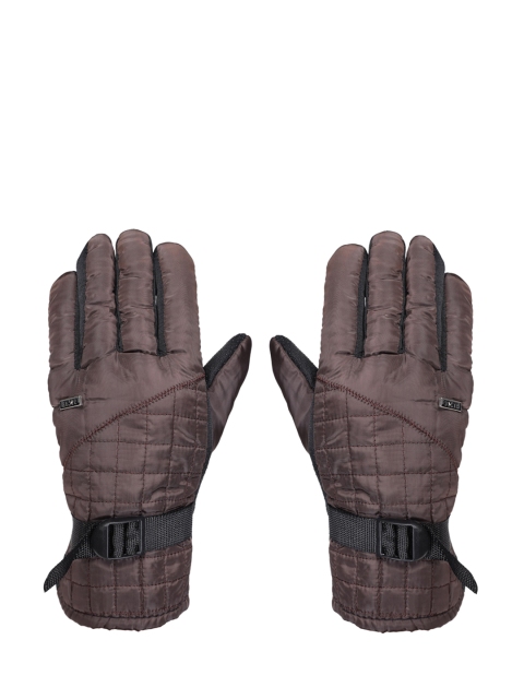 

FabSeasons Unisex Brown Self-Design Winter Gloves