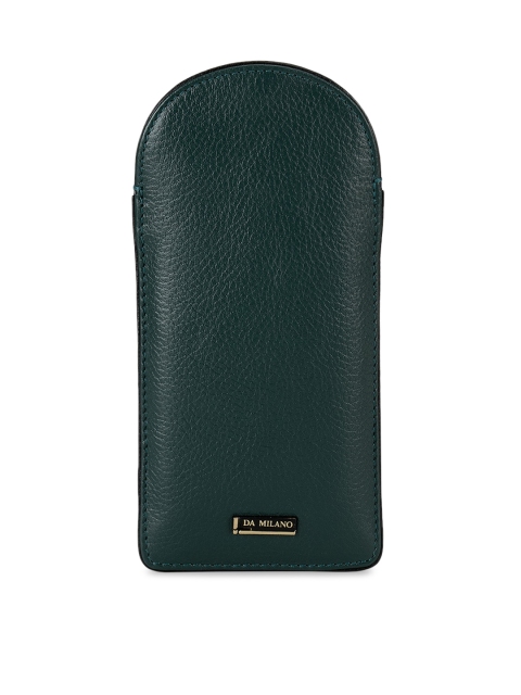 

Da Milano Green Textured Genuine Leather Handcrafted Sunglasses Case