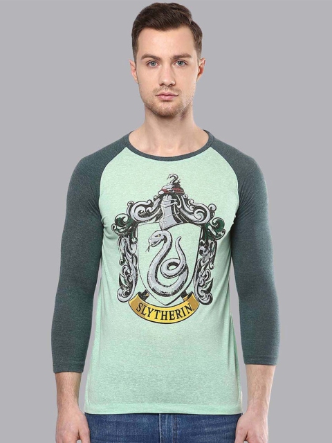 

Free Authority Men Green Harry Potter Printed Cotton Pure Cotton T-shirt