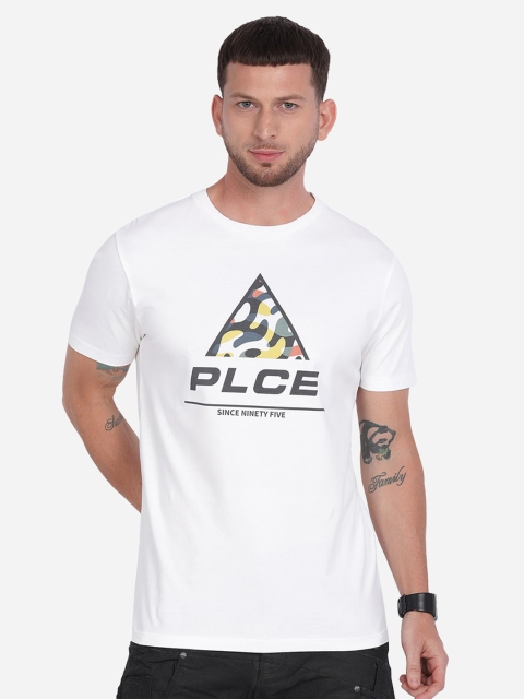 

883 Police Men White Printed T-shirt