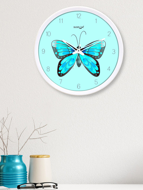 

RANDOM Blue Printed Contemporary Wall Clock