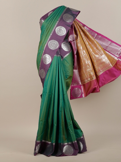 

Pothys Green & Purple Zari Art Silk Saree
